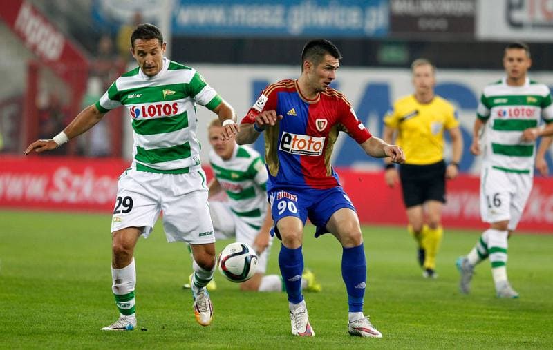 Football. T-Mobile Ekstraklasa. Piast Gliwice - Lechia Gdansk. 01.08.2014