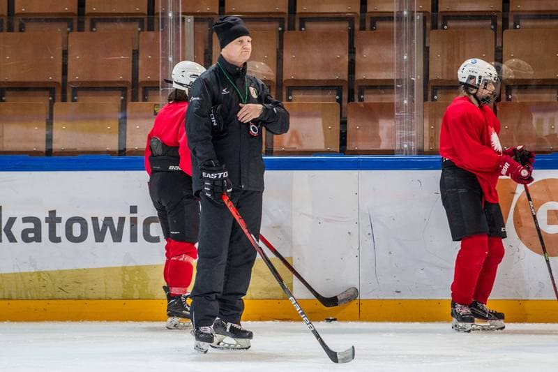 Ice Hockey. Poland national team. Training. 04.01.2022
