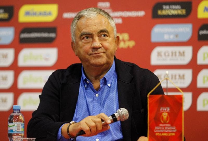 Volleyball. Poland national team. Press Conference. 03.09.2014