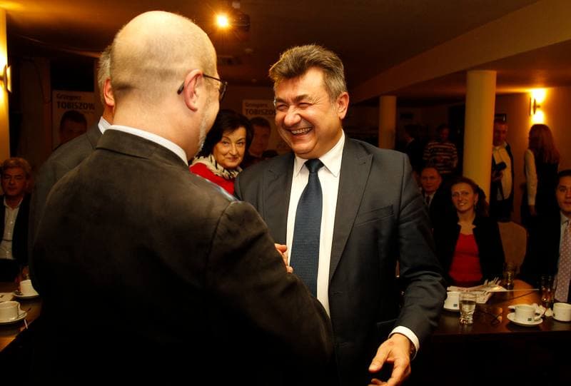 Grzegorz Tobiszowski. Law and Justice Party. Press Conference. 25.10.2015