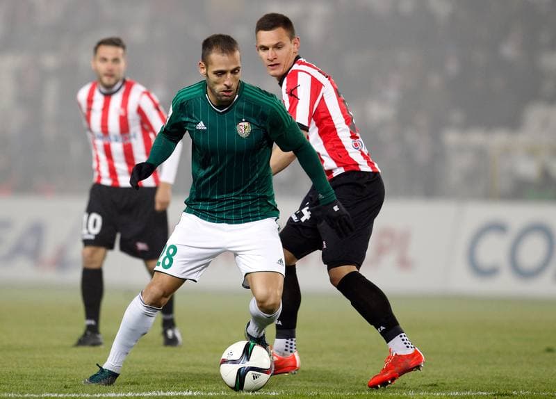 Football. T-Mobile Ekstraklasa. Cracovia Krakow - Slask Wroclaw. 02.03.2014