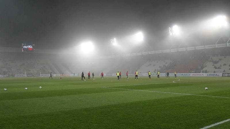 Football. T-Mobile Ekstraklasa. Cracovia Krakow - Slask Wroclaw. 02.03.2014