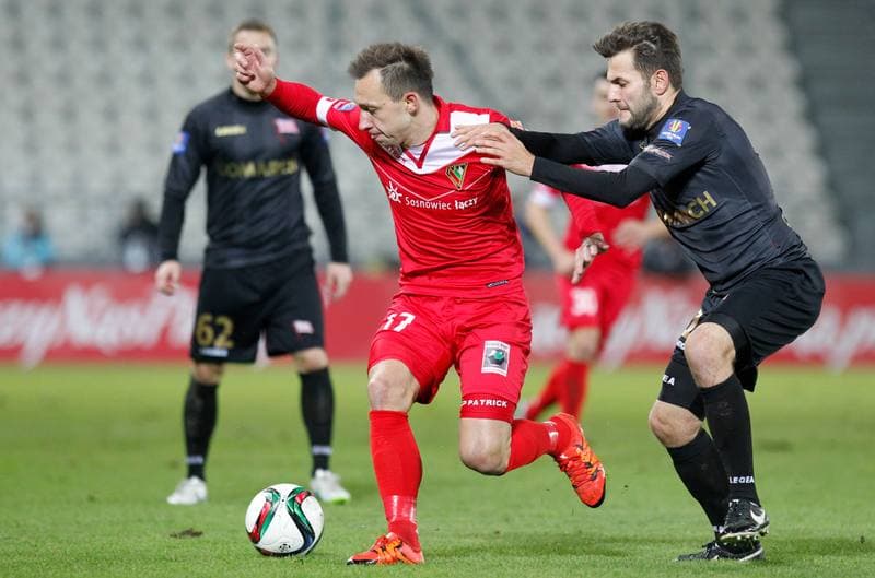 Football. Polish Cup. Cracovia Krakow - Zaglebie Sosnowiec. 19.11.2015
