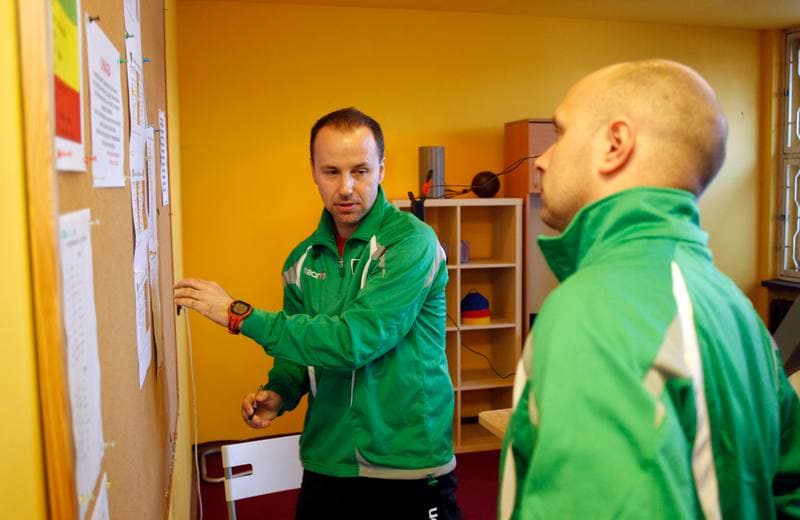 Football. GKS Katowice. Training. 13.01.2015
