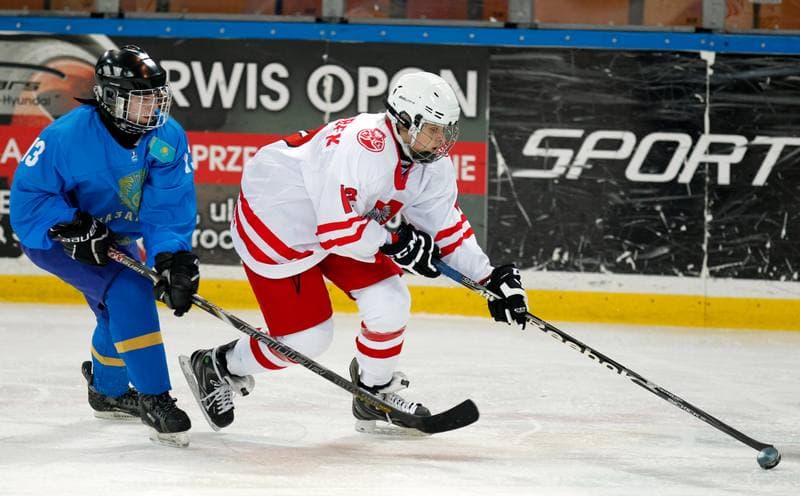 Ice Hockey. U18 Women's World Championship Division I. Poland - Kazakhstan. 21.01.2015