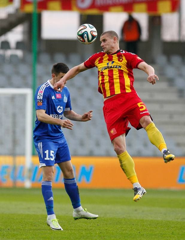 Football. T-Mobile Ekstraklasa. Korona Kielce - Ruch Chorzow. 17.04.2015