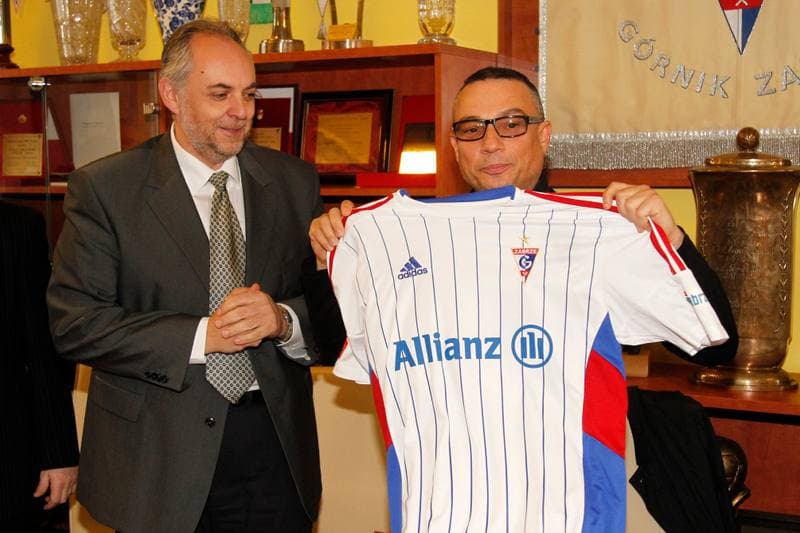 Football. Gornik Zabrze. Press Conference. 01.02.2016