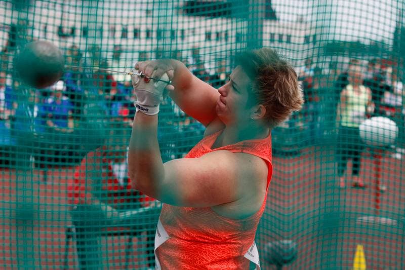Athletics. IAAF Golden Spike. Hammer Throw. 19.05.2016