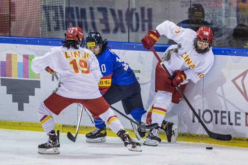 Ice Hockey. Women's World Championship Division 1B. China - Korea. 08.04.2022