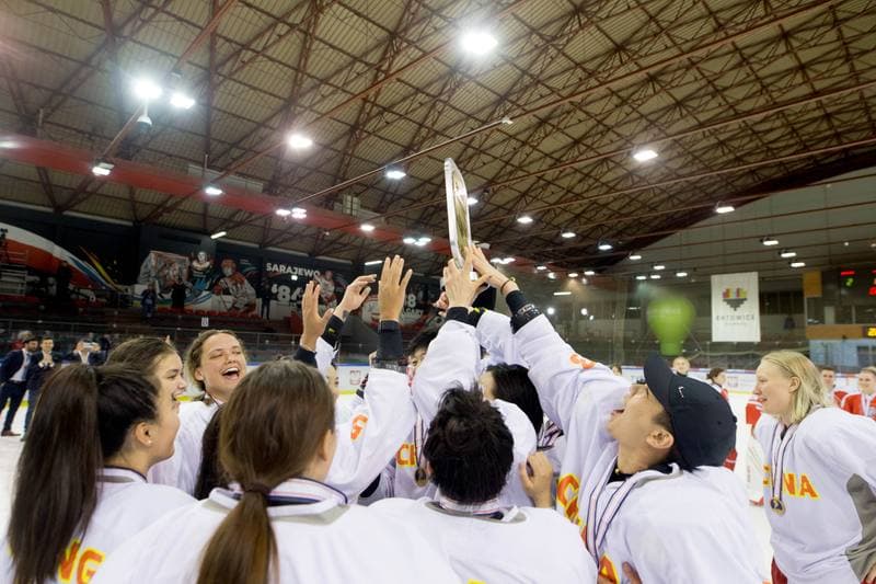 Ice Hockey. Women's World Championship Division 1B. Poland - China. 14.04.2022