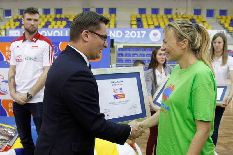 Volleyball. European Championship. Promotional Action. 05.12.2016