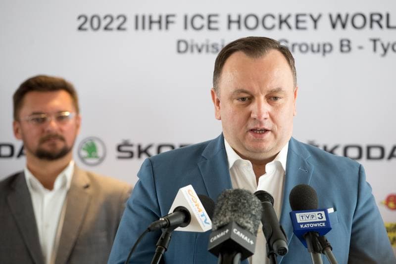 Ice Hockey. Poland national team. Press Conference. 21.04.2022