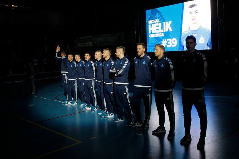 Football. Ruch Chorzow. Team Presentation. 07.02.2017