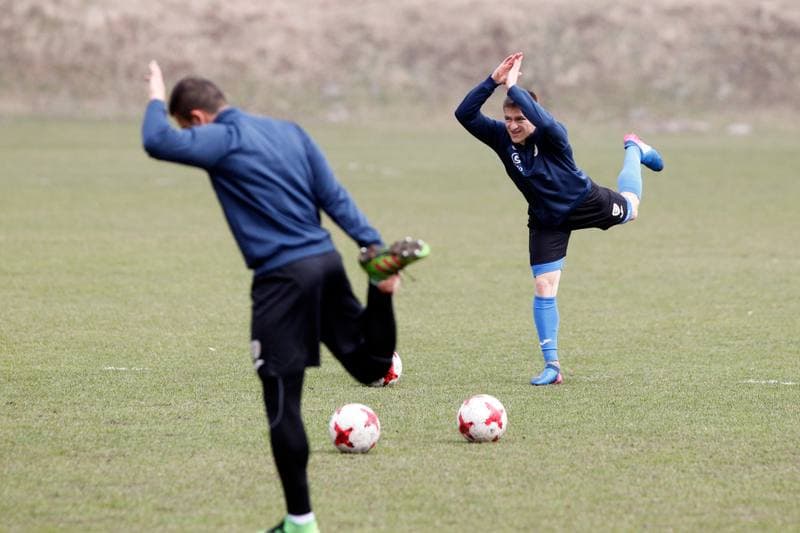 Football. Piast Gliwice. Training. 15.03.2017