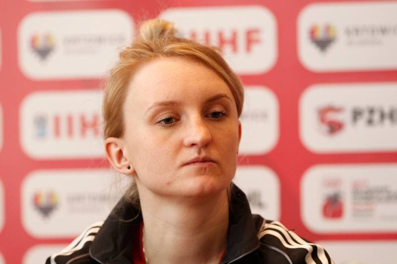 Ice Hockey. Women's Division 1B World Championship. Press Conference. 06.04.2017