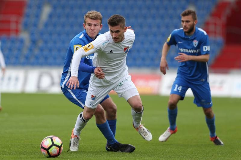 Football. Fortuna Narodni Liga. MFK Vitkovice - Banik Ostrava. 10.05.2017