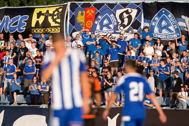Football. Polish Cup. Ruch Chorzow - Chrobry Glogow. 08.08.2017