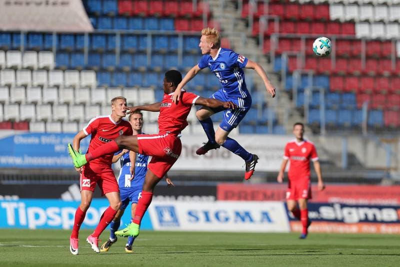 Football. Het Liga. Sigma Olomouc - Zbrojovka Brno. 20.08.2017