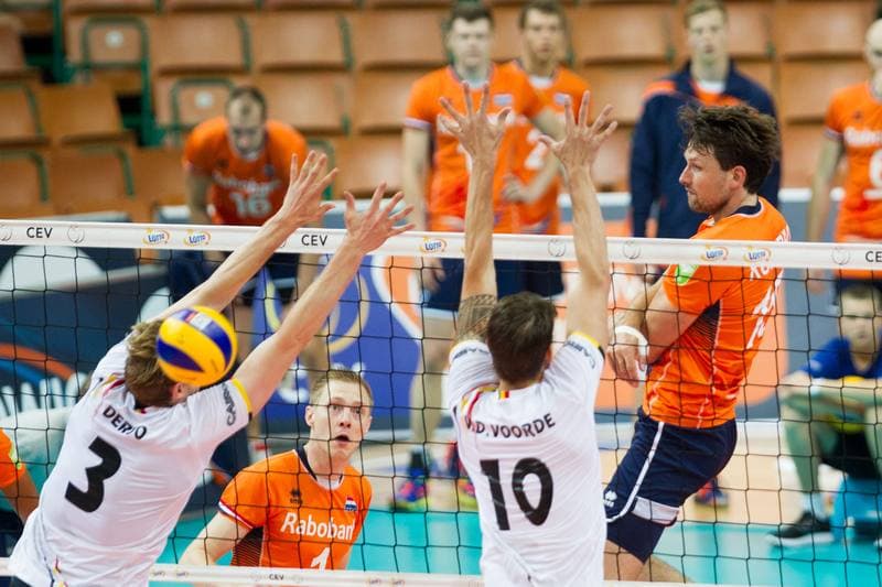 Volleyball. CEV EuroVolley. Netherlands - Belgium. 28.08.2017