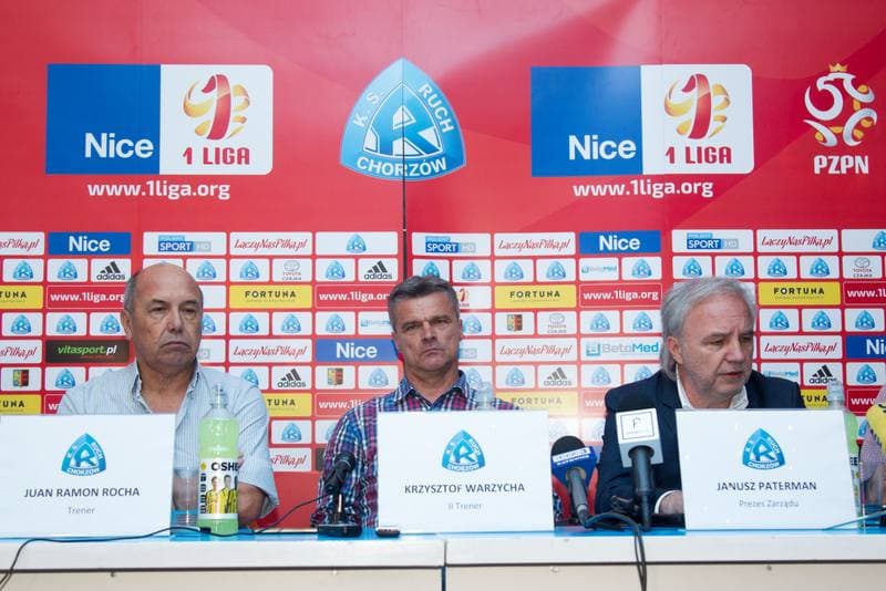 Football. Ruch Chorzow. Press Conference. 11.09.2017