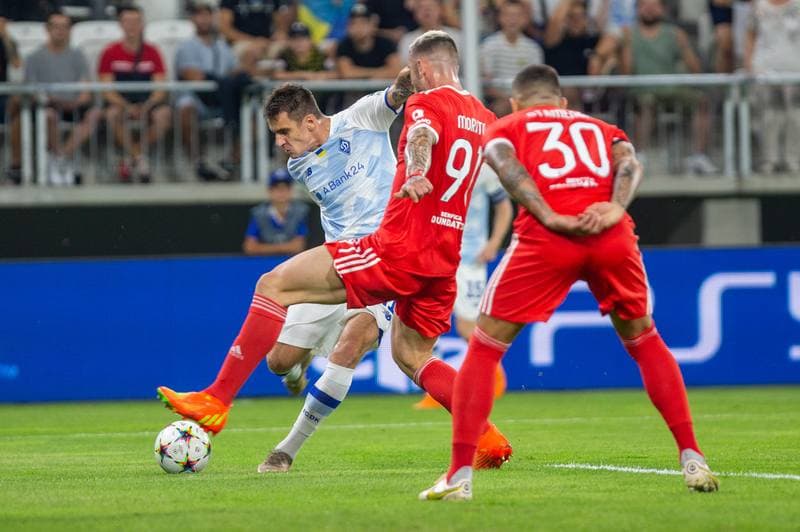 Football. UEFA Champions League. Dynamo Kyiv - Benfica. 17.08.2022