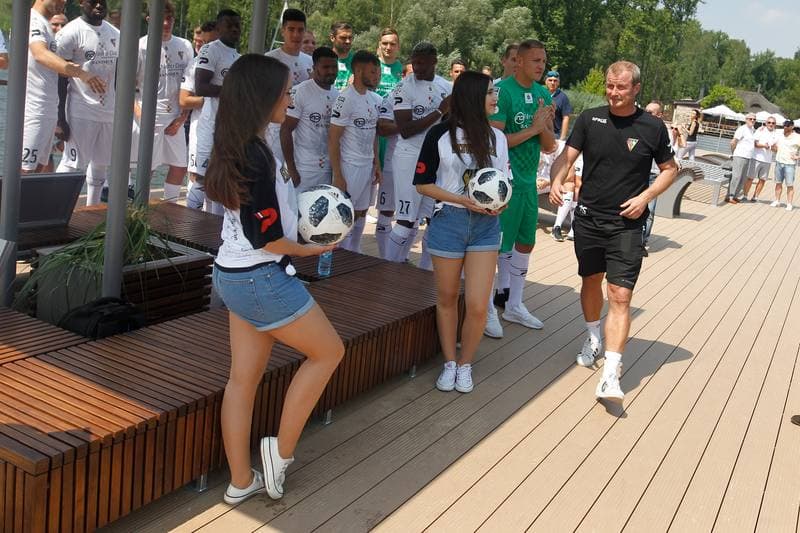 Football. Zaglebie Sosnowiec. Team Presentation. 21.07.2018