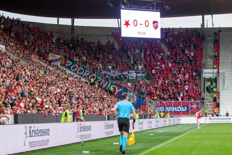 Football. UEFA Conference League. Slavia Prague - Rakow Czestochowa. 25.08.2022
