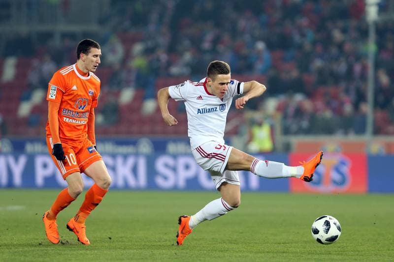 Football. Lotto Ekstraklasa. Gornik Zabrze - Bruk-Bet Termalica Nieciecza. 19.02.2018