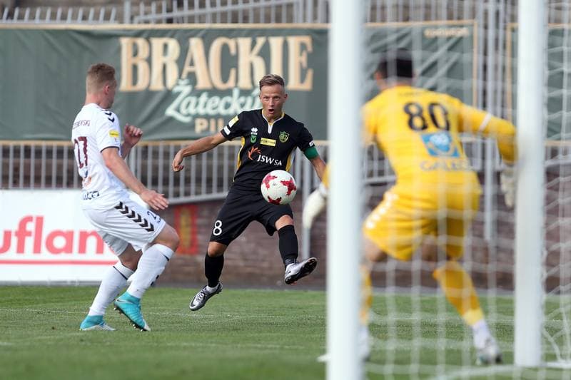 Football. Fortuna I Liga. GKS 1962 Jastrzebie - Garbarnia Krakow. 15.09.2018