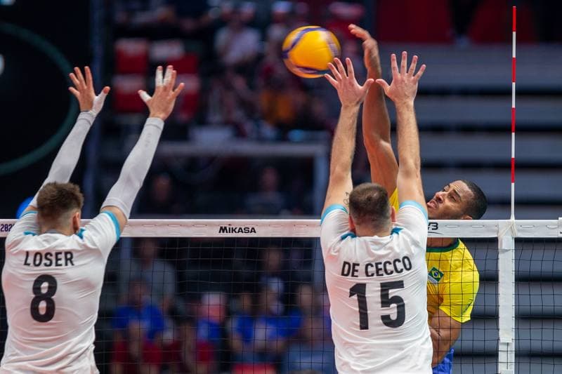 Volleyball. FIVB Men's World Championship. Argentina - Brazil. 08.09.2022