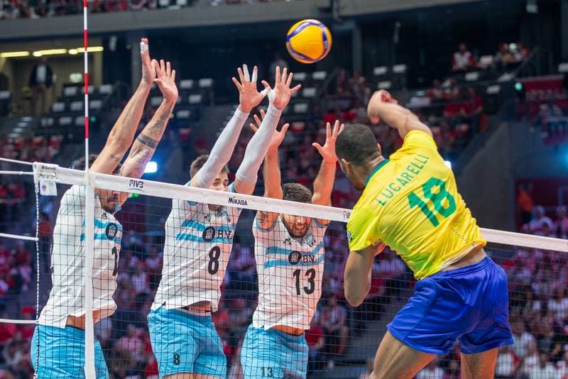 Volleyball. FIVB Men's World Championship. Argentina - Brazil. 08.09.2022