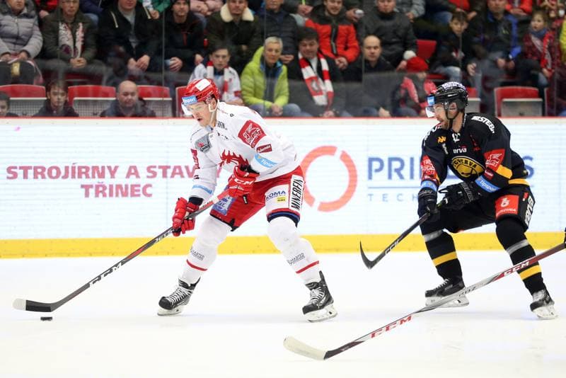 Ice Hockey. Tipsport Extraliga. Ocelari Trinec - HC Verva Litvinov. 06.01.2019