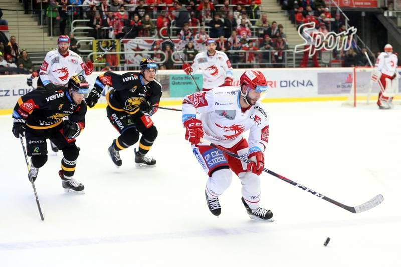 Ice Hockey. Tipsport Extraliga. Ocelari Trinec - HC Verva Litvinov. 06.01.2019