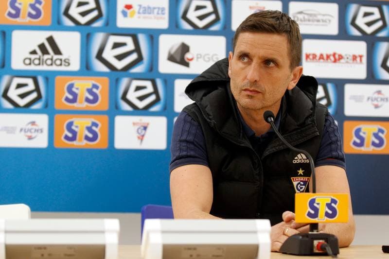 Football. Gornik Zabrze. Press Conference. 22.01.2019