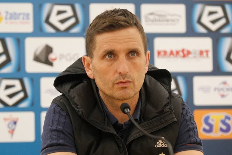 Football. Gornik Zabrze. Press Conference. 22.01.2019