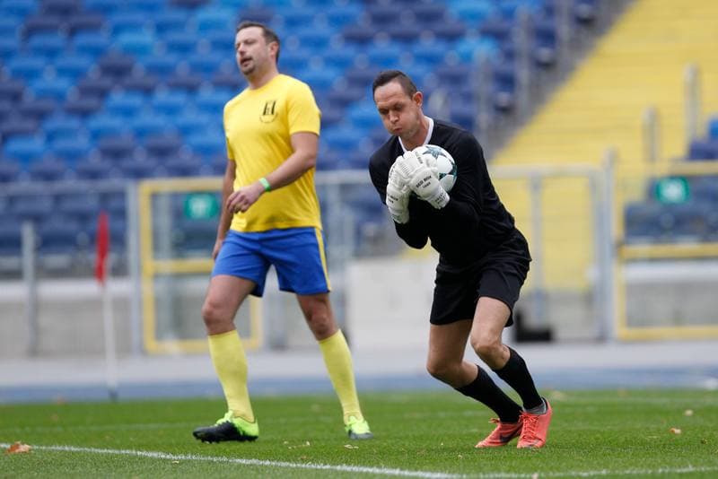 Football. Charity Match. Politicians - Journalists. 27.10.2018