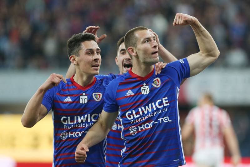 Football. Lotto Ekstraklasa. Piast Gliwice - Cracovia Krakow. 26.04.2019