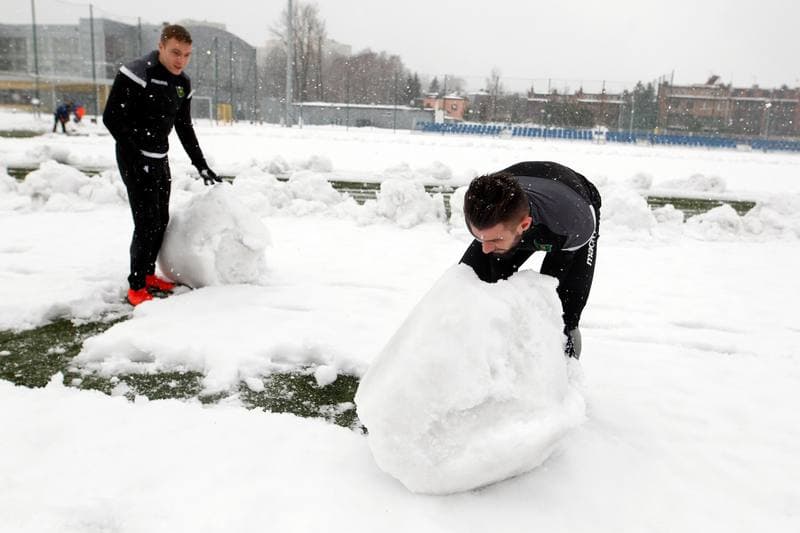 Football. GKS Katowice. Training. 14.01.2019