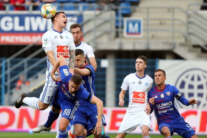 Football. Lotto Ekstraklasa. Piast Gliwice - Wisla Plock. 03.04.2019