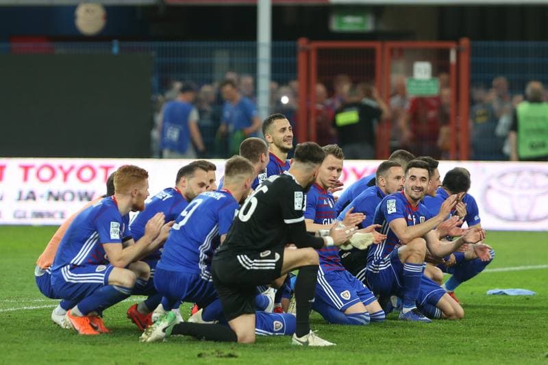 Football. Lotto Ekstraklasa. Piast Gliwice - Cracovia Krakow. 26.04.2019