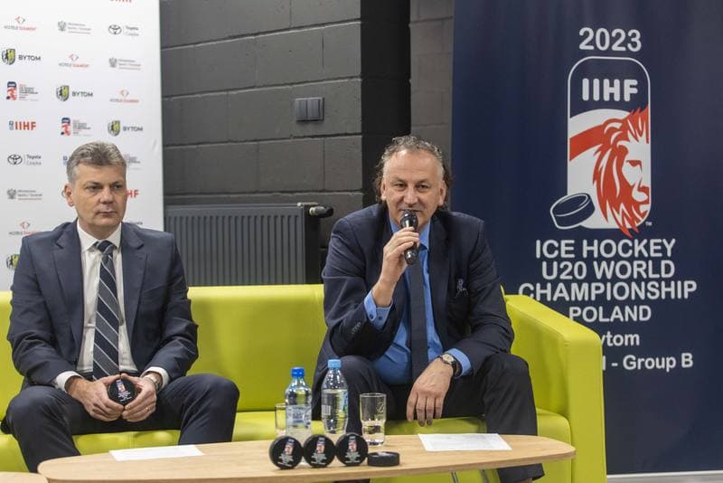 Ice Hockey. Poland national team. Press Conference. 01.12.2022