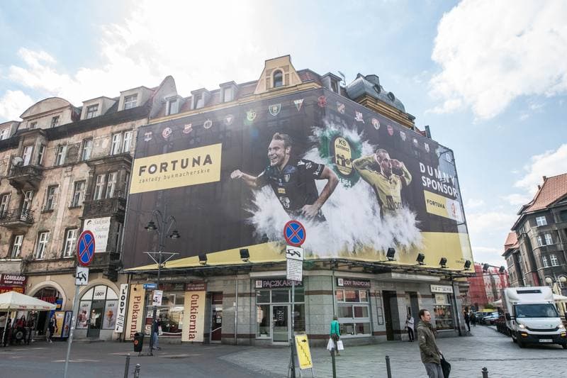 Football. Fortuna I Liga. Billboard. 08.05.2019