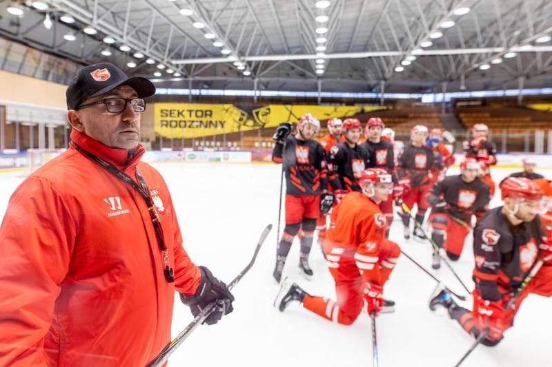 Ice Hockey. Poland national team. Training. 13.12.2022