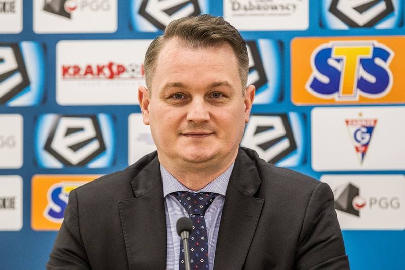 Football. Gornik Zabrze. Press Conference. 13.05.2019