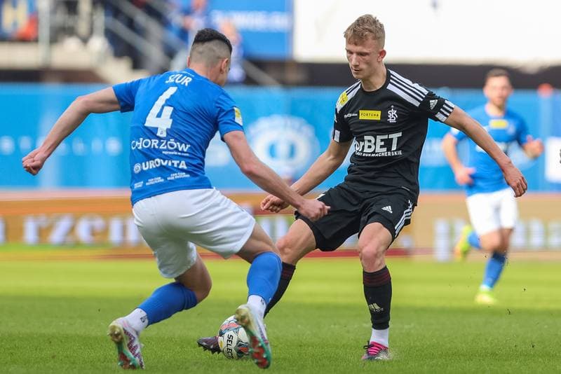 Football. Fortuna I Liga. Ruch Chorzow - LKS Lodz. 19.03.2023