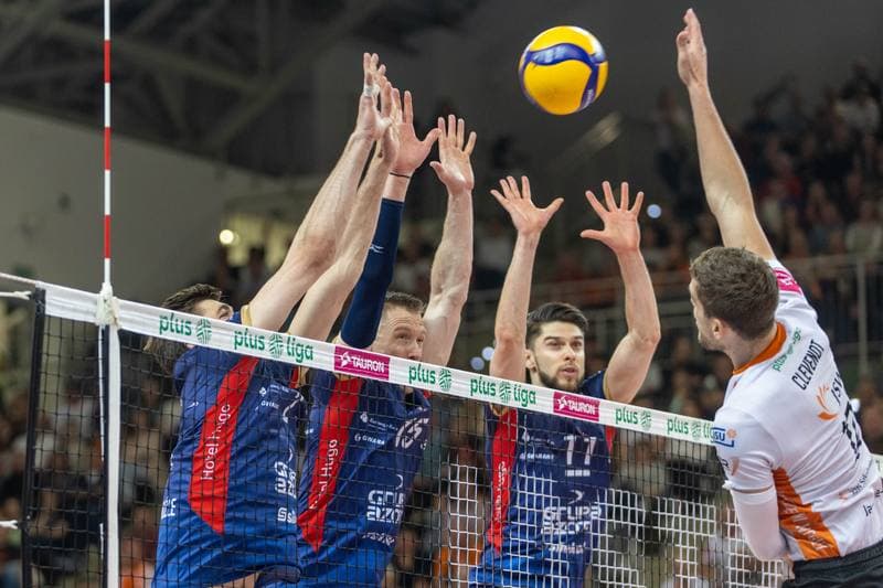 Volleyball. PlusLiga. Jastrzebski Wegiel - Grupa Azoty ZAKSA Kedzierzyn-Kozle. 03.05.2023