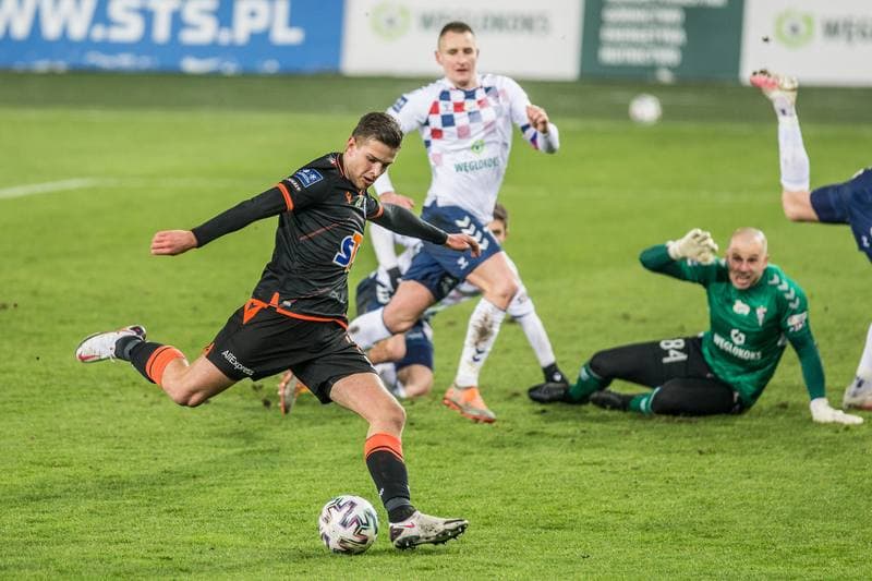 Football. PKO BP Ekstraklasa. Gornik Zabrze - Lech Poznan. 30.01.2021