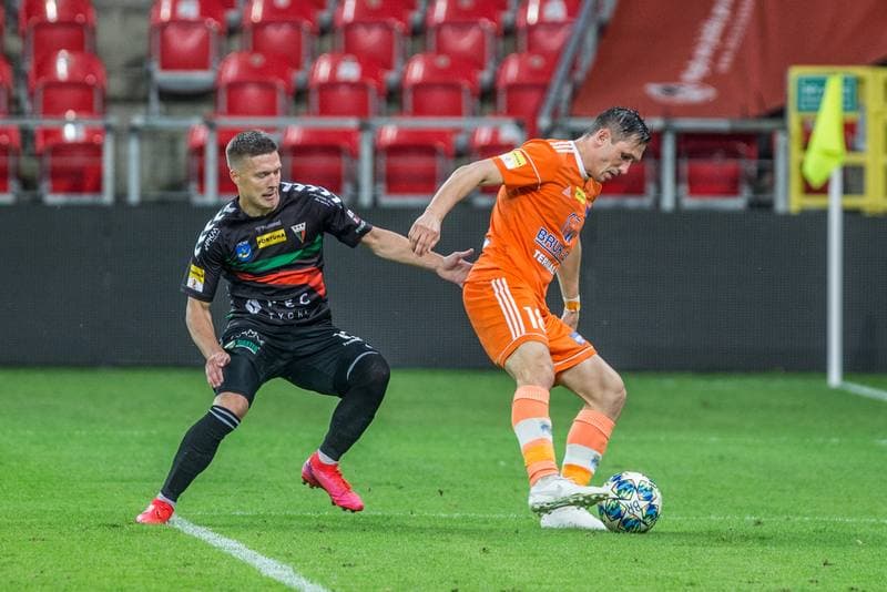 Football. Fortuna I Liga. GKS Tychy - Bruk-Bet Termalica Nieciecza. 01.07.2020