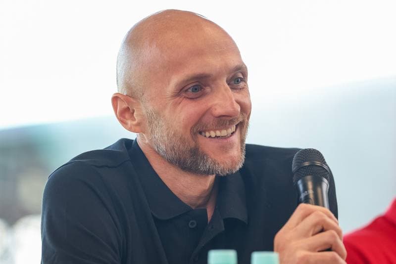 Football. Zaglebie Sosnowiec. Press Conference. 25.08.2023