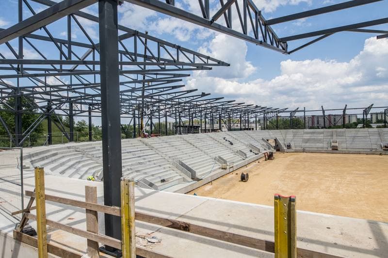 Football. Zaglebiowski Park Sportowy. Construction. 09.06.2021